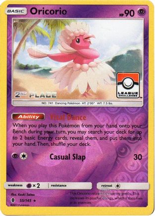 League & Championship Cards Oricorio - 55/145 (League Challenge) [2nd Place] #055