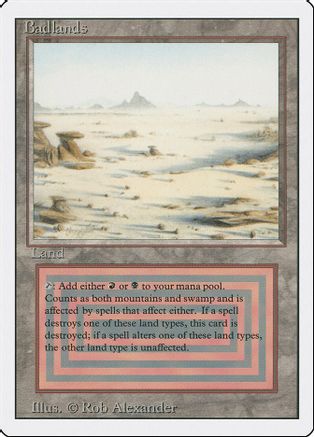 Badlands - Revised Edition - Magic: The Gathering