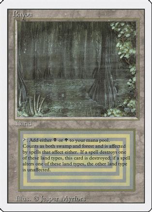 MTG【3ED】Bayou-