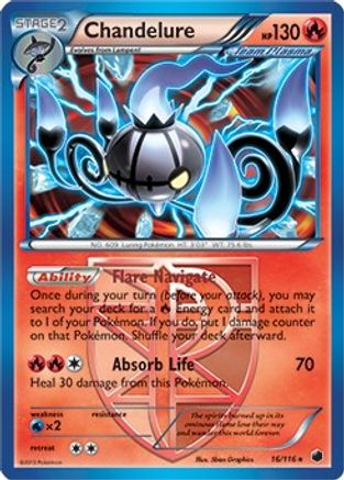 Deck Exclusives Chandelure - 16/116 (BW Plasma Freeze) #016