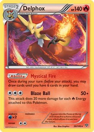 Deck Exclusives Delphox - 26/146 (XY Base Set) #026