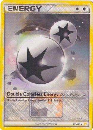 Near Mint League Promo Pokemon TCG Card Double Colorless Energy 103/123 