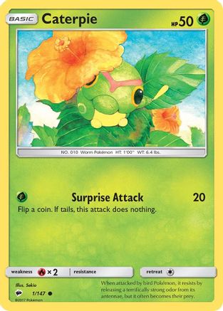 SM - Burning Shadows Caterpie #1