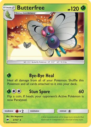 SM - Burning Shadows Butterfree #3
