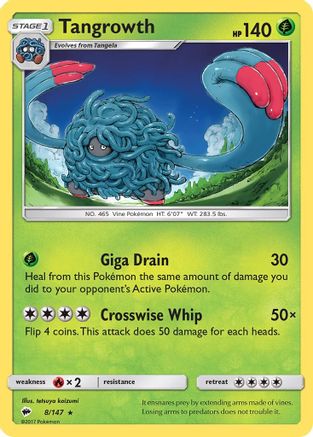 SM - Burning Shadows Tangrowth #8