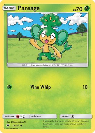 SM - Burning Shadows Pansage #12