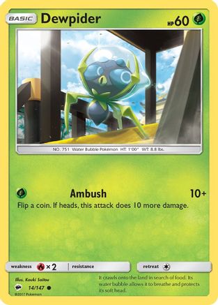 SM - Burning Shadows Dewpider #14