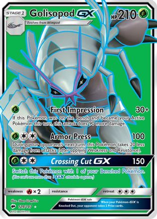 SM - Burning Shadows Golisopod GX (Full Art) #129