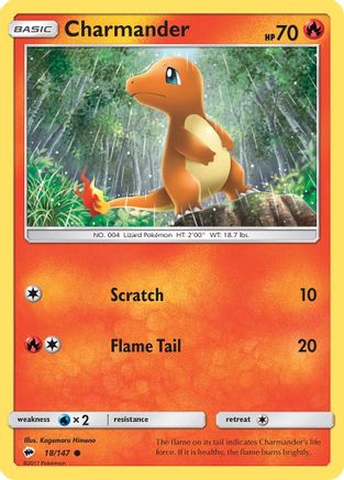 SM - Burning Shadows Charmander #18