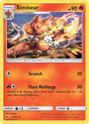SM - Burning Shadows Simisear #23