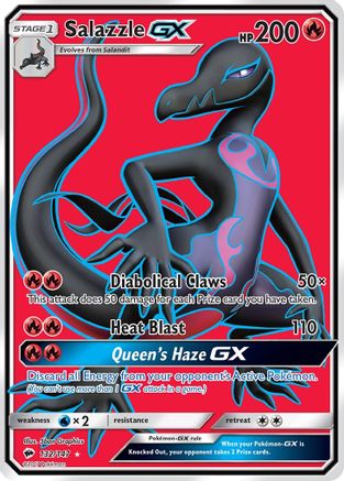 SM - Burning Shadows Salazzle GX (Full Art) #132