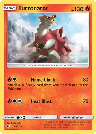 SM - Burning Shadows Turtonator #26