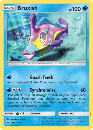 SM - Burning Shadows Bruxish #38