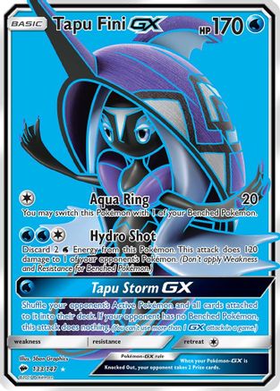 SM - Burning Shadows Tapu Fini GX (Full Art) #133