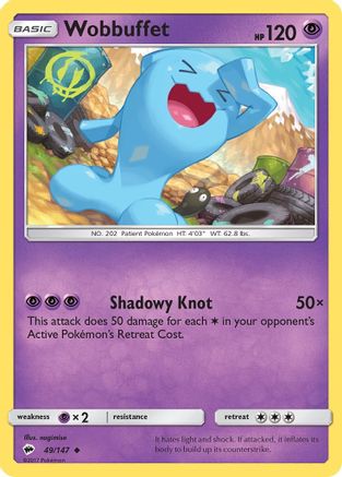 SM - Burning Shadows Wobbuffet #49