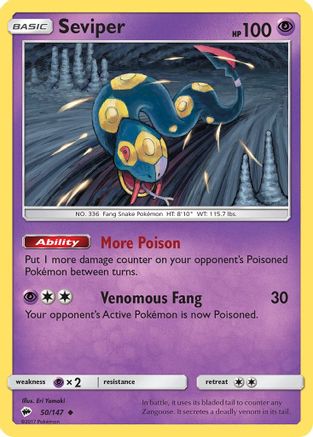 SM - Burning Shadows Seviper #50