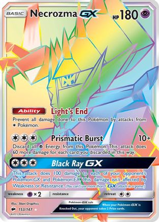 SM - Burning Shadows Necrozma GX (Secret) #153