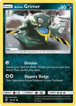 SM - Burning Shadows Alolan Grimer #83