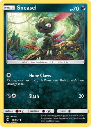 SM - Burning Shadows Sneasel #85