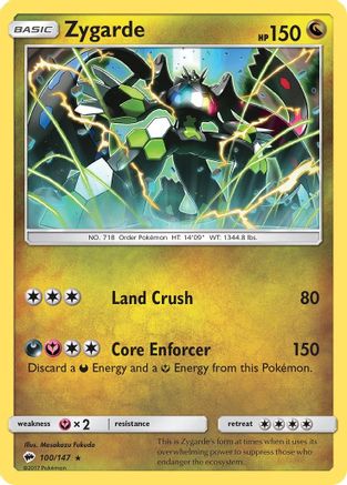 SM - Burning Shadows Zygarde #100