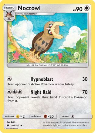 SM - Burning Shadows Noctowl #107
