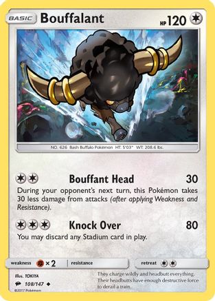 SM - Burning Shadows Bouffalant #108