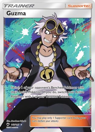 SM - Burning Shadows Guzma (Full Art) #143