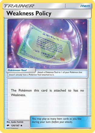 SM - Burning Shadows Weakness Policy #126