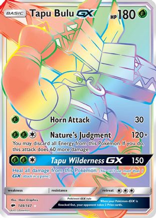 SM - Burning Shadows Tapu Bulu GX (Secret) #149
