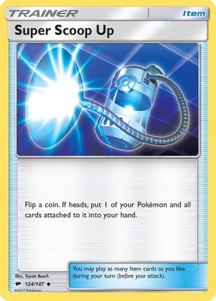 SM - Burning Shadows Super Scoop Up #124