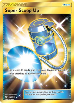 SM - Burning Shadows Super Scoop Up (Secret) #166