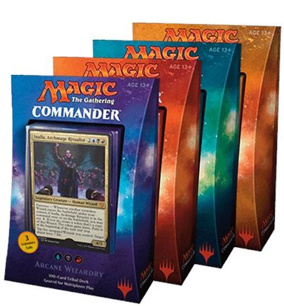Magic The Gathering 2017 Commander Deck 4-Box Case for sale online 