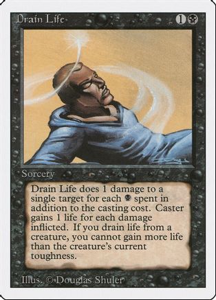 Drain Life - Revised Edition - Magic: The Gathering