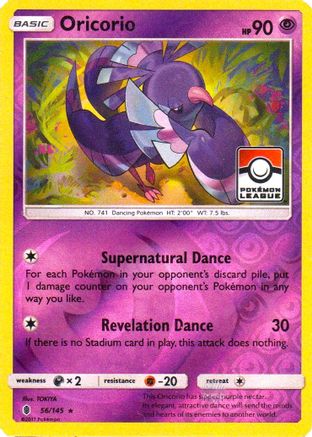 League & Championship Cards Oricorio - 56/145 (Pokemon League) #056