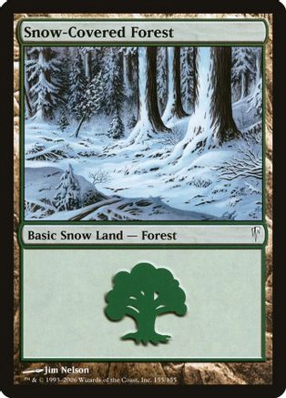 Magic the Gathering MTG 1x Snow-Covered Forest x1 LP/LP Coldsnap 94 Available 