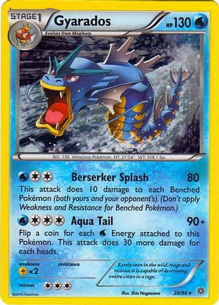 Miscellaneous Cards & Products Gyarados - 20/98 (Cosmos Holo) #020