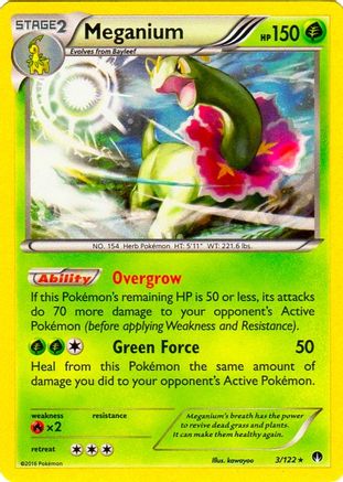 Blister Exclusives Meganium - 3/122 (Cosmos Holo) #003