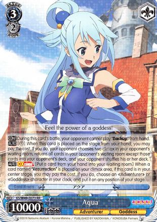 Cute Aqua KonoSuba Anime Greeting Card for Sale by slinkraz