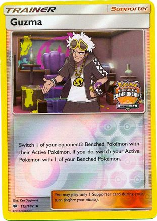 League & Championship Cards Guzma - 115/147 (Regional Championships) #115