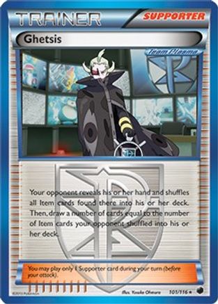 Deck Exclusives Ghetsis - 101/116 (BW Plasma Freeze) #101