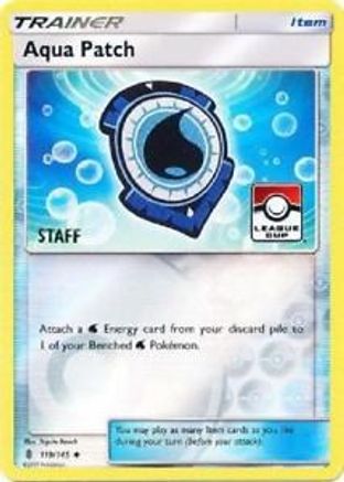 League & Championship Cards Aqua Patch - 119/145 (League Cup) [Staff] #119