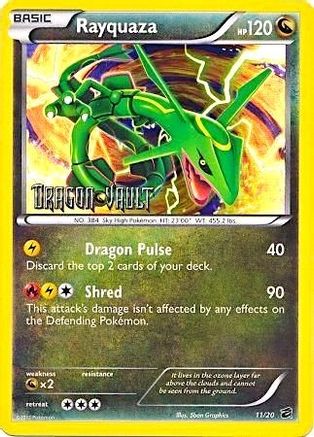 Blister Exclusives Rayquaza - 11/20 (Dragon Vault) #011