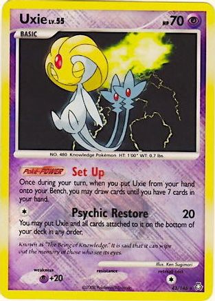 League & Championship Cards Uxie - 43/146 (League Promo) #043