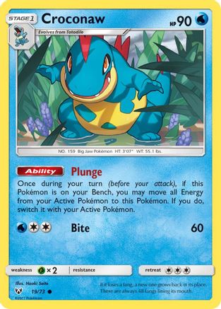 Shining Legends Croconaw #19