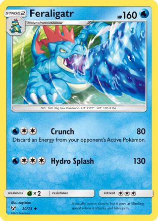 Shining Legends Feraligatr #20