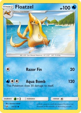 Shining Legends Floatzel #23