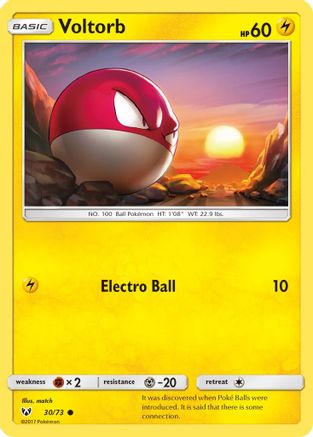 Shining Legends Voltorb #30