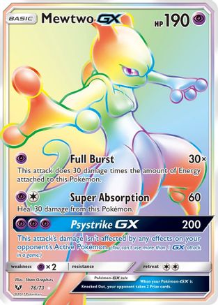 Shining Legends Mewtwo GX (Secret) #76