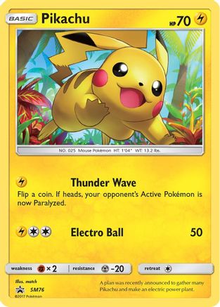 SM Promos Pikachu #SM76