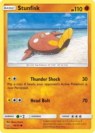 Shining Legends Stunfisk #46